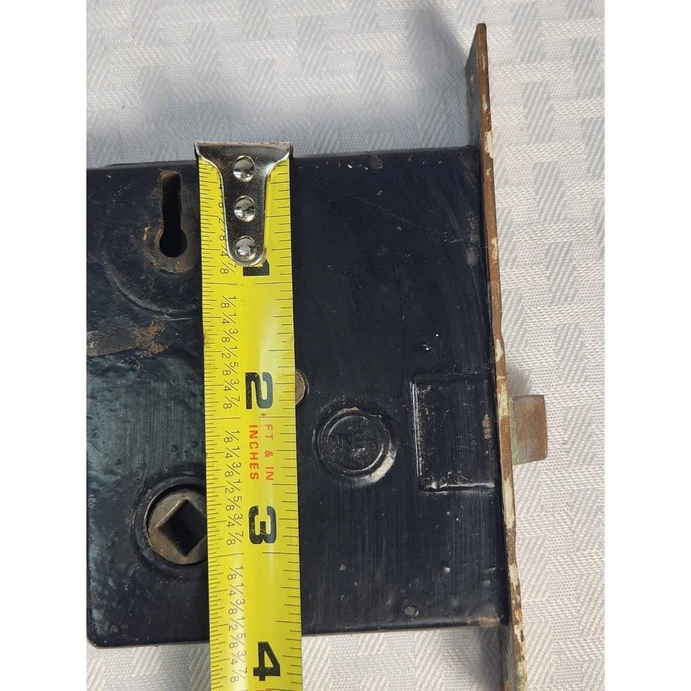Vintage PENN Mortise Door Lock Cast Iron Metal Restoration